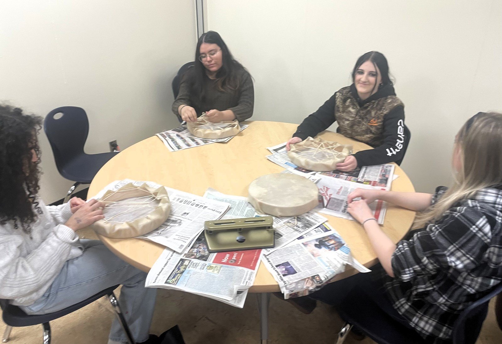 PSO Gr 11 and 12 Student Drum Making